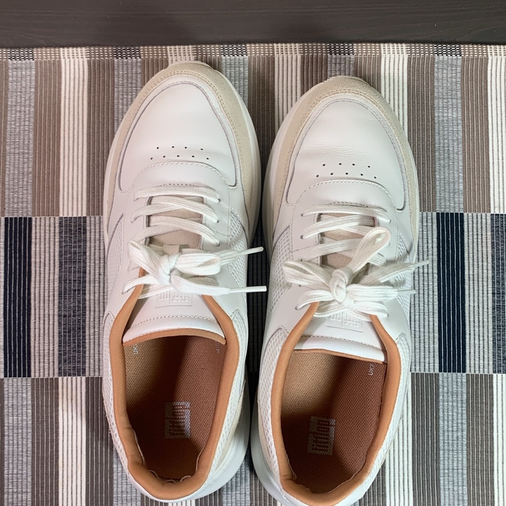 Women’s Fitflop F-Mode Sneakers, Urban White/Paris Grey, Size 9 US, 41 EUR - Picture 7 of 11